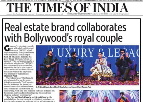 Real Estate Brand collaborates with Bollywoods royal couple